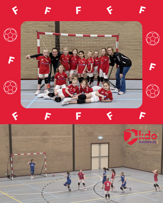  Thuistoernooi voor de F-jes bij KDO handbal